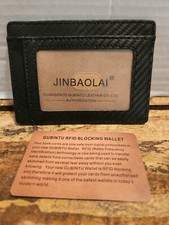 Mens Minimalist RFID Blocking Wallet Brown JINBAOLAI,Travel,Protection