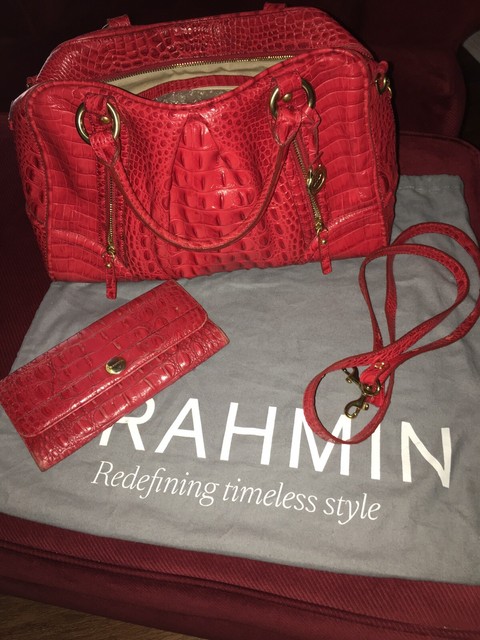 red brahmin handbags