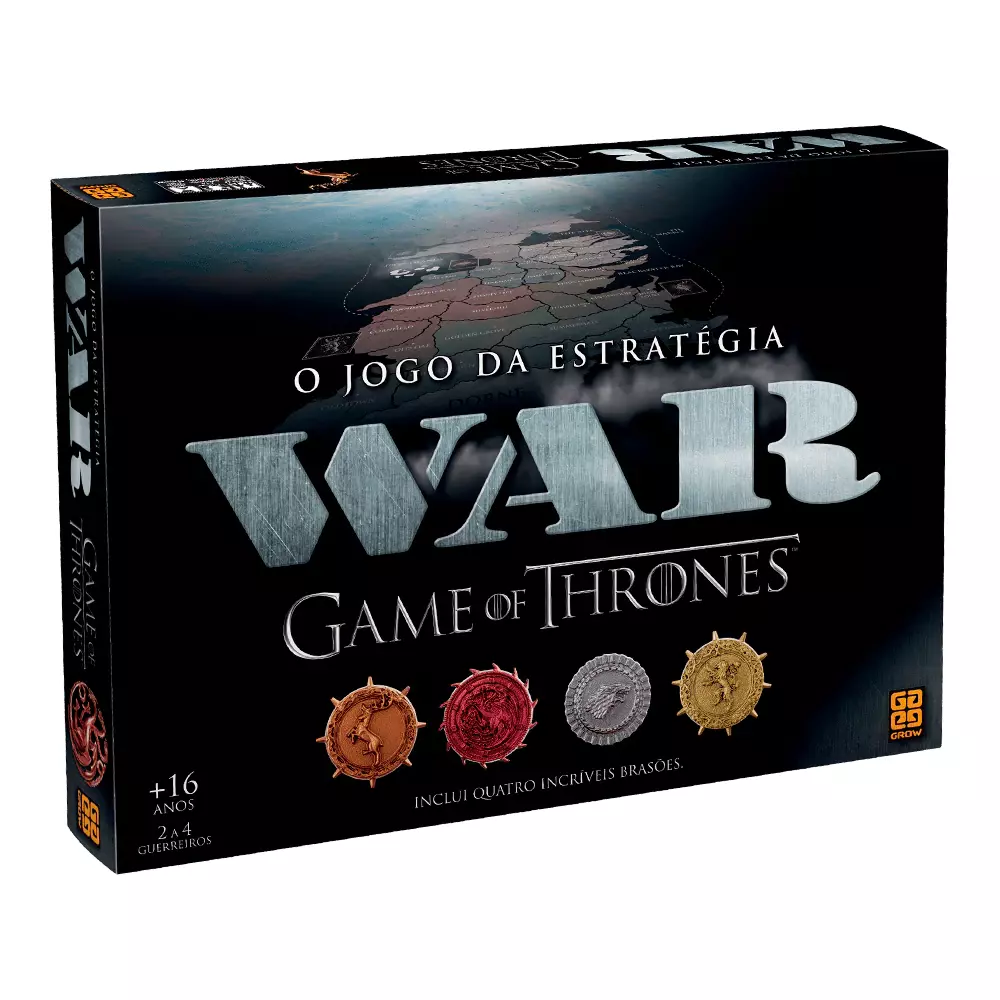 BRINQUEDO, um (1) jogo WAR, marca GROW, não possui as r