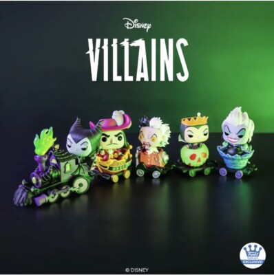 FUNKO POP Trains Disney Villains 5点セット Funko POP Trains Disney Villains COMPLETE SET OF 5 EXCLUSIVE In