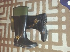 michael kors rain boots olive