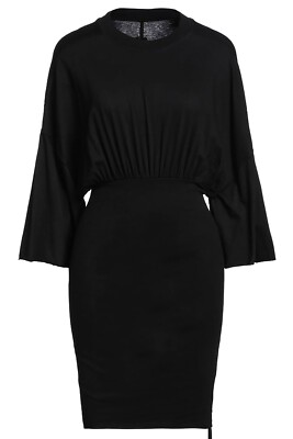 DRKSHDW by RICK OWENS Shirtkleid (L-) XL Organic Cotton black | UVP 392,00 