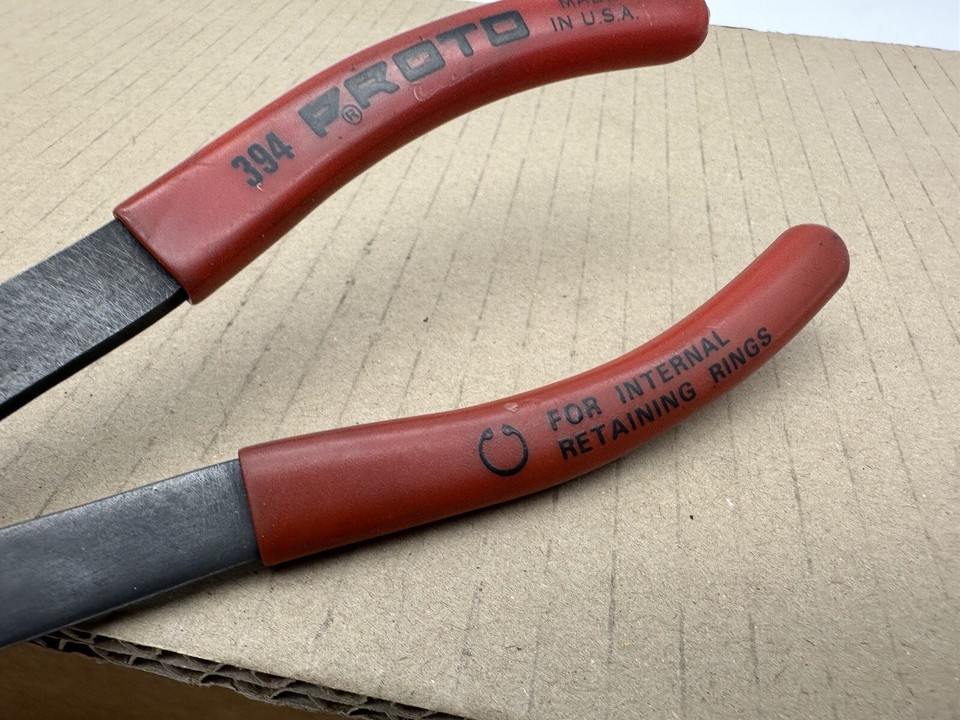 TEKTON 7 Inch Internal And External Retaining Ring Pliers Set With Pouch 4 Piece 0 070 In Tips Prr91005