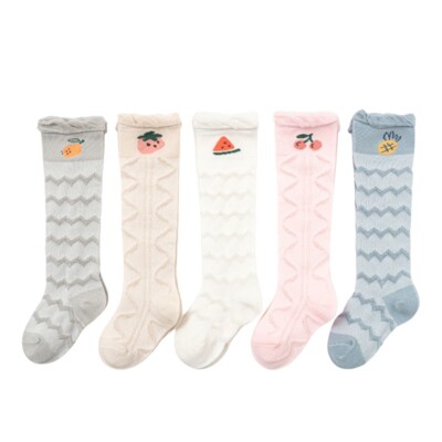 Pack Summer Baby Socks Newborn Long Sock Kids Knee High Cotton Socks 0-5  Years