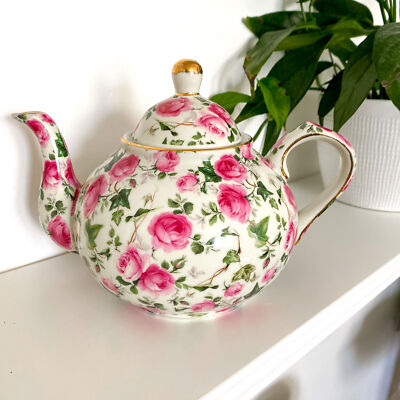 Baum Bros FORMALITIES Tea Pot Victorian Rose Chintz Collection