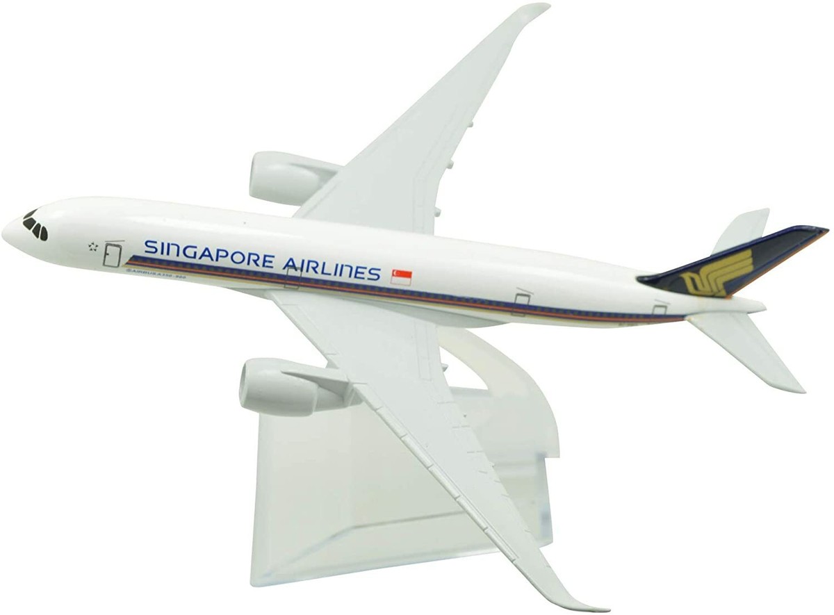 1:400 16cm Airbus A350 Singapore Airlines Metal Airplane Model