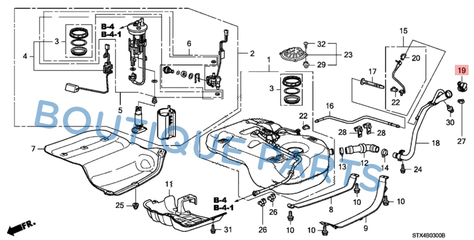 OEM Genuine for Honda Gas Cap 17670-T3W-A01 Fuel Tank Filler Acura Accord Civic - Image 3 of 4