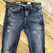 Adriano Goldschmied Womens Jeans 27 The Legging Ankle Super Skinny Distressed