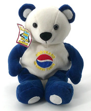 Vintage Taylor Sports 1999 Bean Bag Collection Pepsi Bear 8" 100 Years of Pepsi