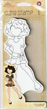 Prima Julie Nutting CHIARA Doll Cling Stamps Mixed Media Cards Tags 910761