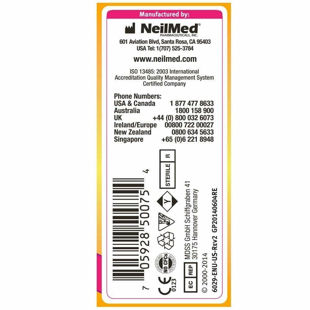 NeilMed Pedia Mist Gentle Saline Nasal Spray Sterile For Small Noses 2.
