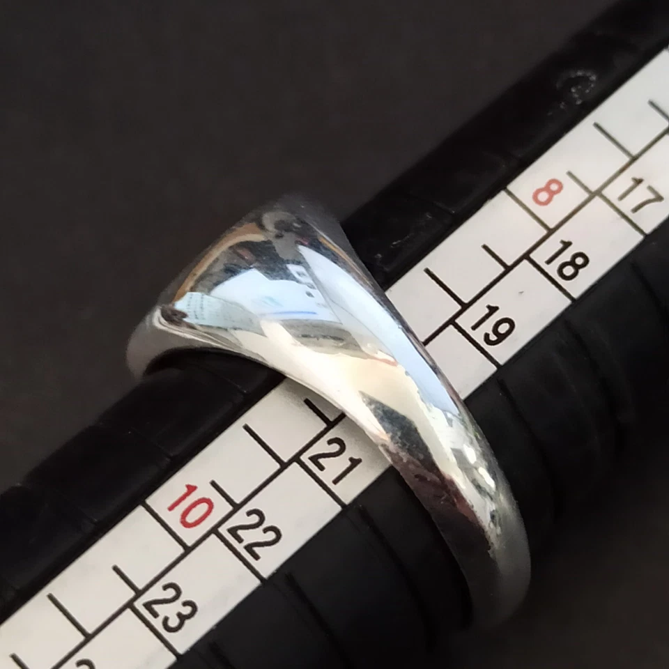 Star of David 戒指蓝色蛋白石印章平底银色 925 男式女式礼物 9.25 — 第 3/4 张图片