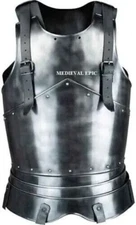 Medieval Knight Steel iron Breastplate Cosplay Armor black  Costum chest plate