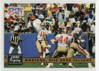 1991 Pro Set - 1990 Replay Joe Montana, Jerry Rice #329 for sale