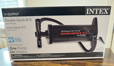 Intex Double Action Hand Air Pump~Inflatables~Tubes~Rafts~  Mattress~New In Box