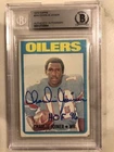 Autographed Charlie Joiner  1972 Topps Rookie  Card #244 BAS Beckett Slabbed