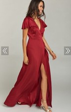 Show Me Your Noelle Wrap Dress Ruby Luxe Satin ( XXL)  Extra Extra Large 