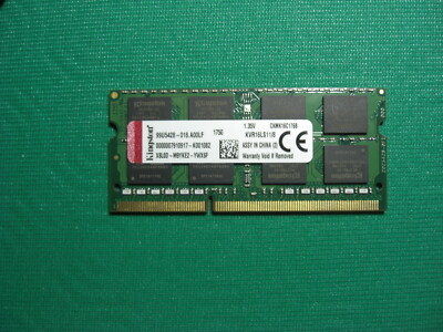 MODULO RAM KINGSTON da GB DDR3 KVR16LS11/8 CKMK16C1768 1750