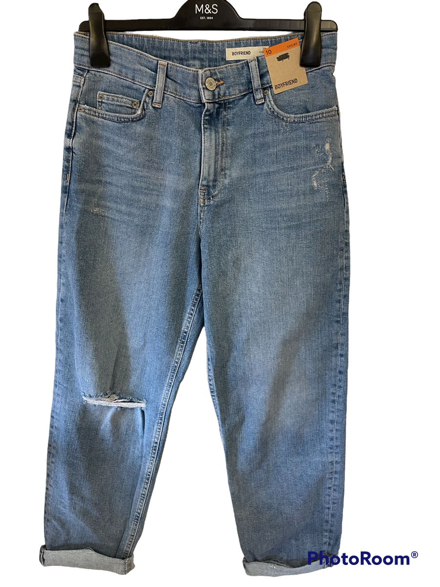 Boyfriend Jeans Vintage Ripped Jeans Womens Women Boyfriend Baggy