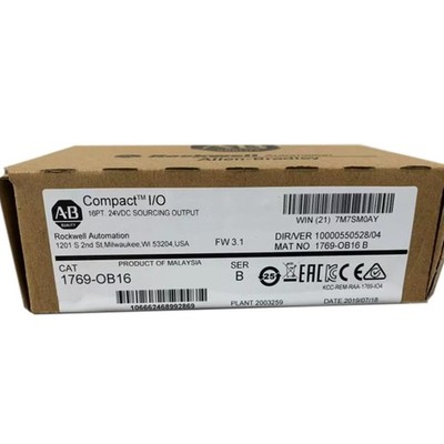 New Allen-Bradley 1769-OB16 1769OB16CompactLogix 16 Pt 24VDC D/O Module
