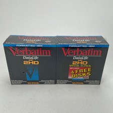 Verbatim DataLife 3.5 Microdisks 2HD 1.4 MB20-Pack IBM Format 1994 New Sealed