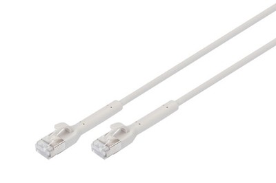 DIGITUS LAN cable Cat 6A   0.3 m   1 piece   10 Gbps   flexible plug   slim vers