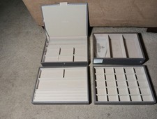 Stackers Grey Glass 4 Tray Jewelry Box from The Container Store