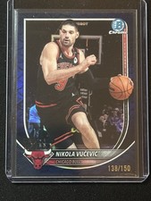 2025-26 Bowman Nikola Vucevic Chrome Blue Reptilian Refractor /199 Bulls