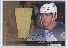 2014-15 SPx Finite Rookies Auto 100/125 Adam Lowry #20 Auto b5y