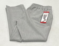 Hilary Radley Women's Pull-On Ankle Pants, Heather Gray, Size M
