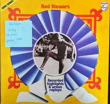 Rod Stewart Recorded Highlights & Action Replays Vinyl Record LP EX/VG+ SON 001