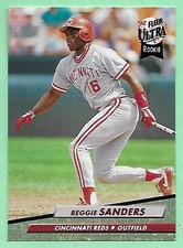 1992 Fleer Ultra Reggie Sanders RC #486 Cincinnati Reds👍