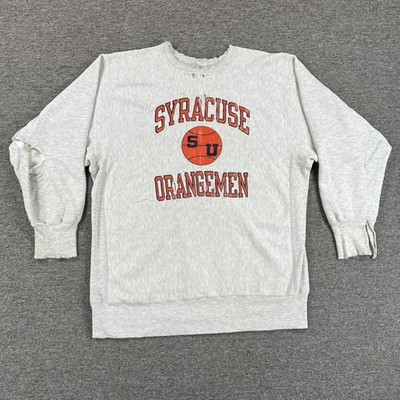 Vintage Syracuse Orange Sweatshirt Mens 2XL Gray Champion Reverse Weave 90s