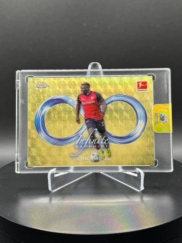 Victor Boniface 1/1 Infinite Sapphire Topps Chrome Bundesliga Sapphire 2024/25