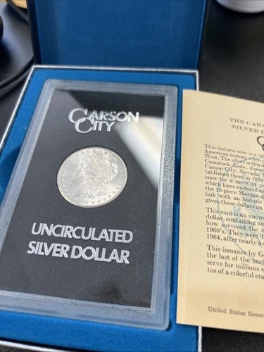 1884-CC Morgan Silver Dollar - GSA Hoard 1972 / w/Box & COA / Uncirculated! -NR!