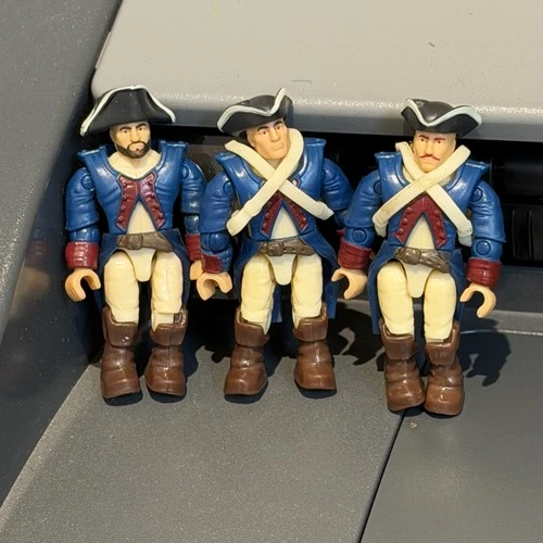 Ultra Rare 3 Mega Bloks Assassin's Creed Figures French Revolution Soldier Toys