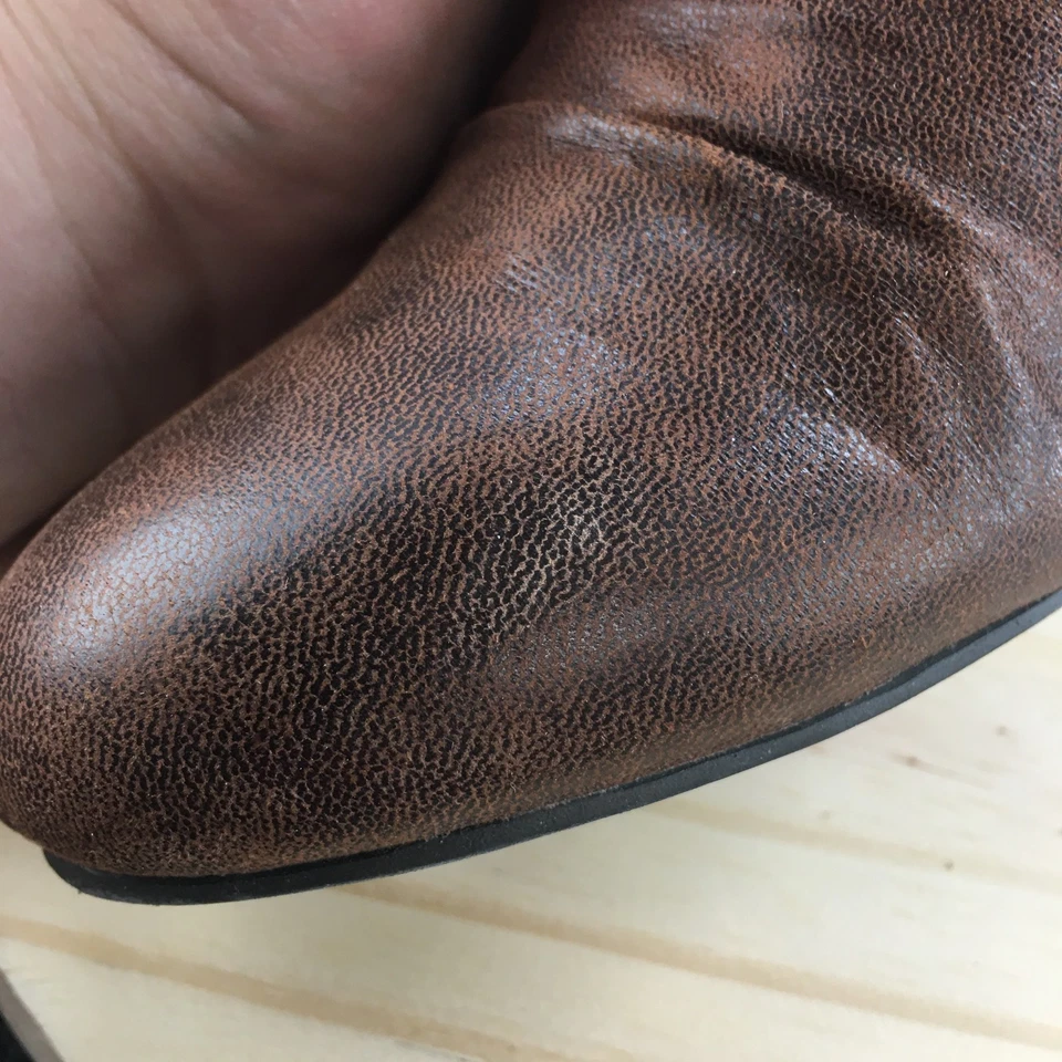 Kim Rogers Boots Womens 6.5M Tess Ankle Bootie Brown Faux Leather Casual Comfort - Image 4 of 4