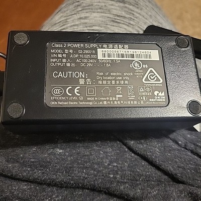 Genuine OKIN 29V 1.8A Transformer 02-290018 - Adjustable Bed Base Power Cord 