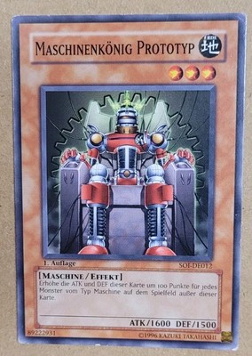 Konami Yu-Gi-Oh Maschinenkönig Prototyp SOI-DE012 Common 1.Auflage 