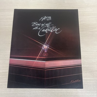Cadillac 1983 Best of all car Auto Dealer showroom Sales Brochure
