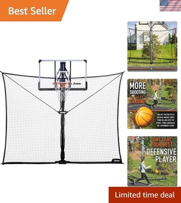 Heavy-Duty Basketball Rebounder - Durable Netting & Safe for All Surfaces