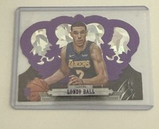 Purple RC 2017-18 Panini Crown Royale Lonzo Ball /25 Rookie Purple Crystal 💎🔥