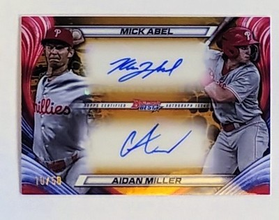 2024 Bowman's Best Aidan Miller/Mick Abel Dual Auto Gold /50! 