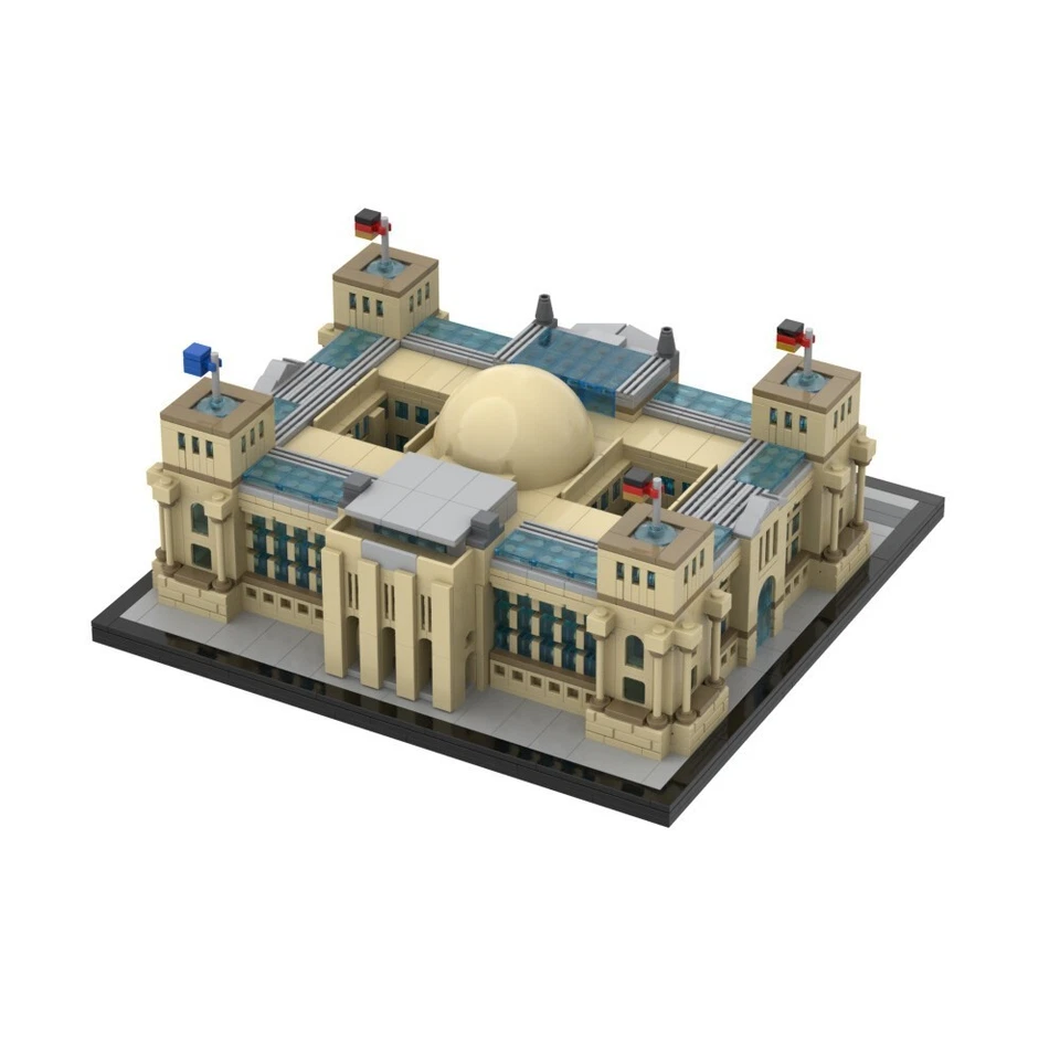 Reichstag - Berlin Modular Building with Interior 2361 Pieces MOC Build Gift - Image 3 of 4