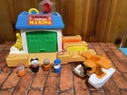 Vintage Fisher-Price Little People Floating Marina Playset w/ Figures & Plane