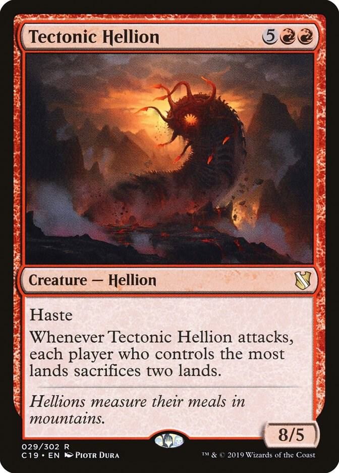Tectonic Hellion 29 R Commander 2019 Magic: The Gathering NM/M