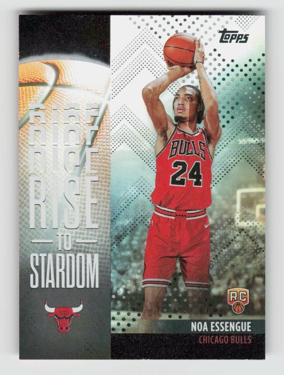 2025-26 Topps #RTS-12 Noa Essengue Rise to Stardom Rainbow Foilboard