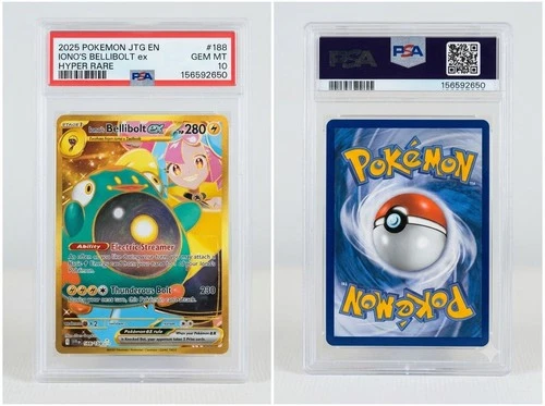 Pokemon 2025 JTG En-Journey Together #188 Iono’s Bellibolt PSA 10