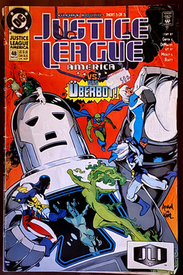 Justice League America #48 DC Comics 1991 JLA Überbot Giffen DeMatteis Vintage