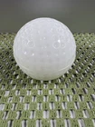 Vintage Anchor Hocking Milk Glass Golf Ball Covered Dish Trinket Box Made In USA